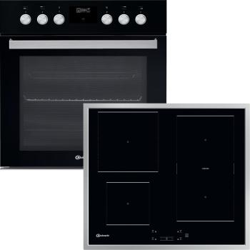 Bauknecht HEKO F500 - Set bestehend aus Einbauherd HIS5 EI8VS3 ES und Induktionskochfeld BU 1760C FT, 60 cm